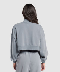 Whitney 1/4 Zip Iron Blue