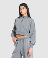 Whitney 1/4 Zip Iron Blue