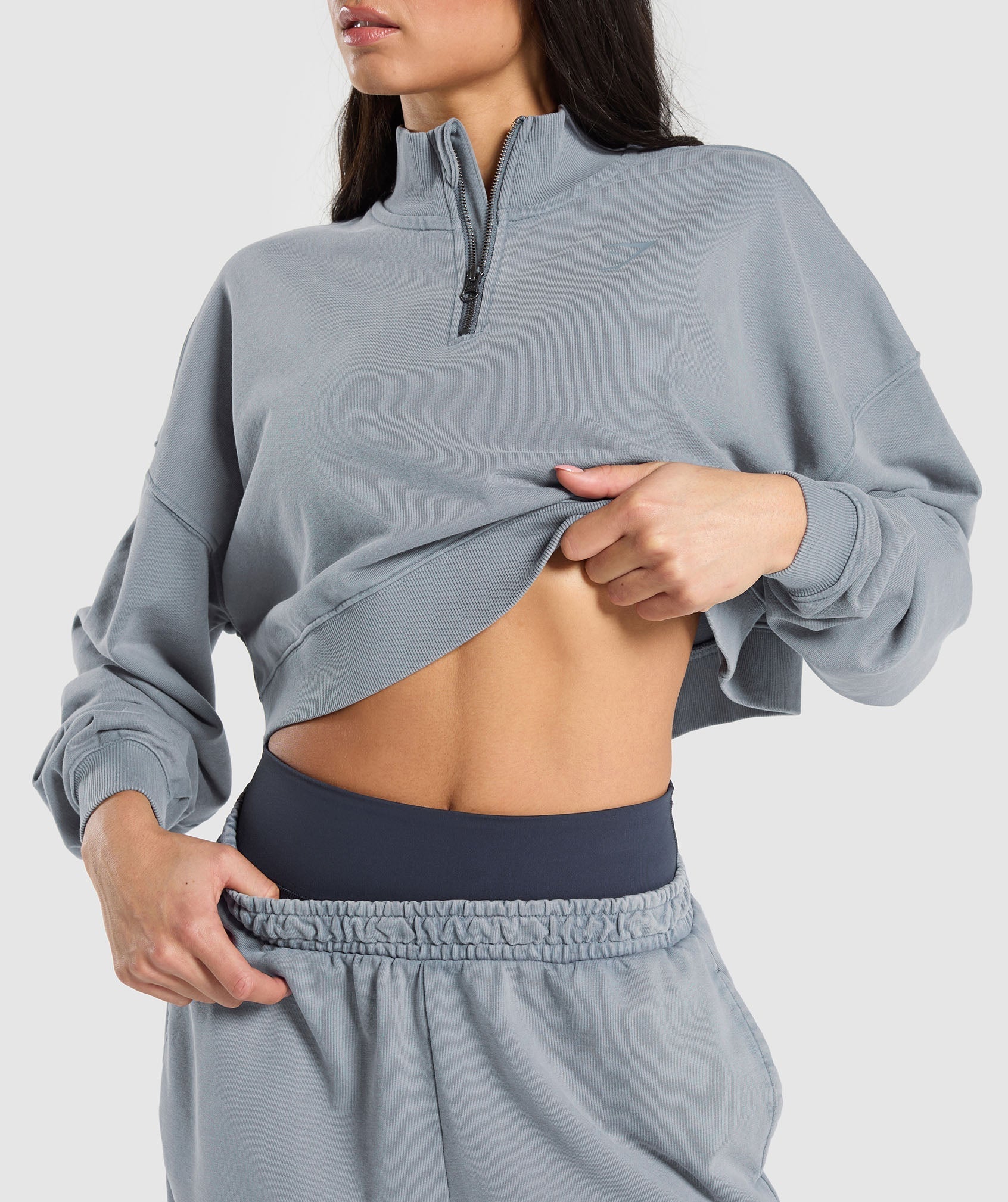 Whitney 1/4 Zip Iron Blue