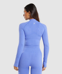 Vital Midi Zip Up Jacket Lift Blue Marl