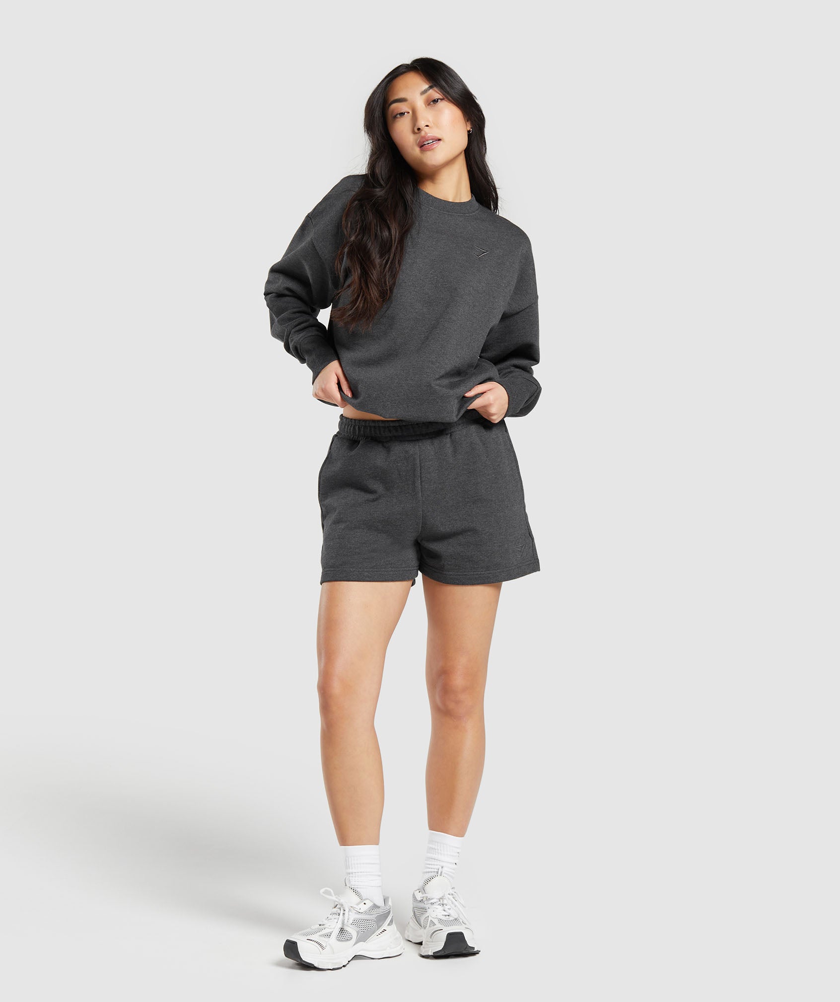 Rest Day Sweat Shorts Black Core Marl