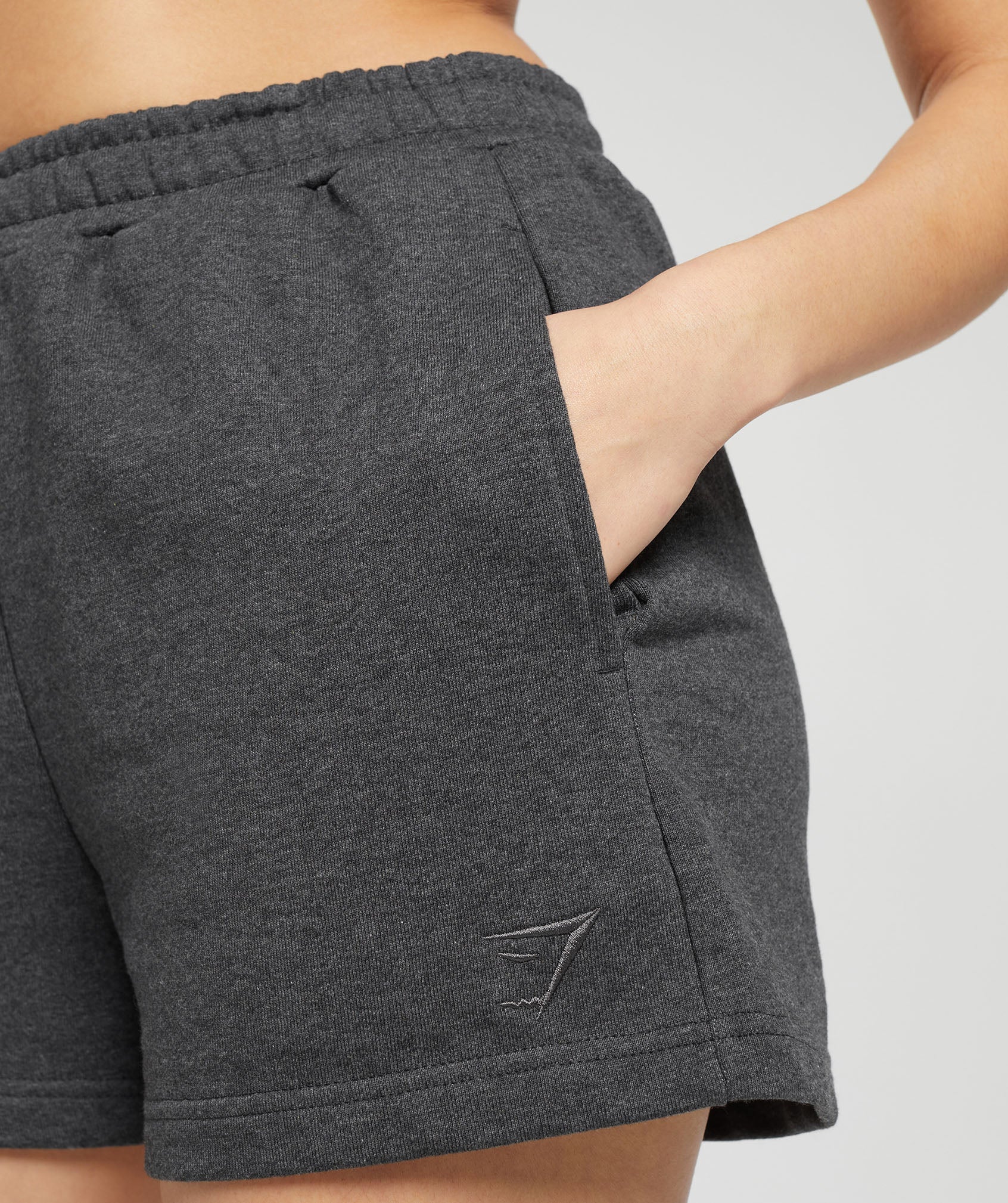Rest Day Sweat Shorts Black Core Marl