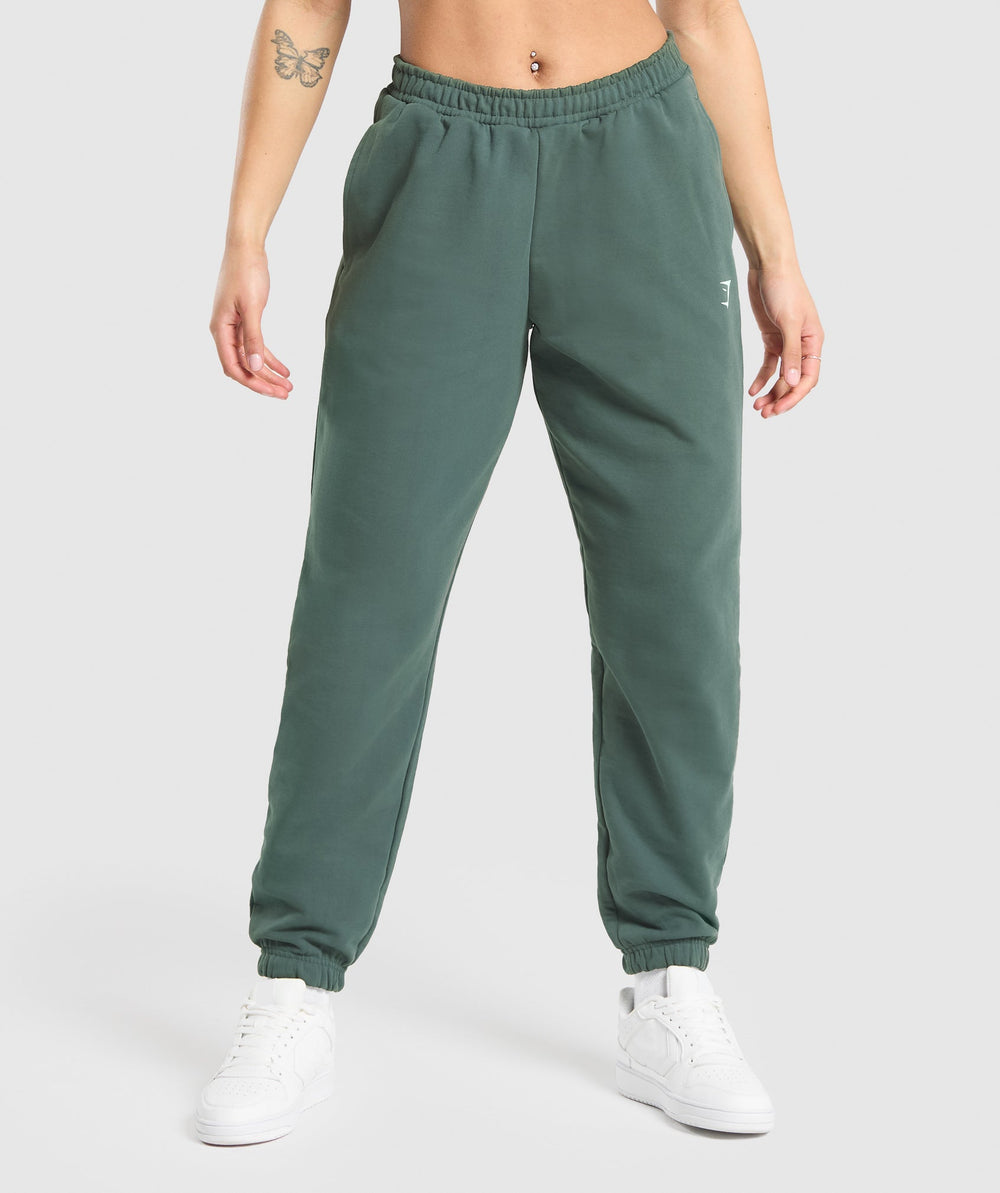 Lifting Graphic Oversized Joggers Slate Teal