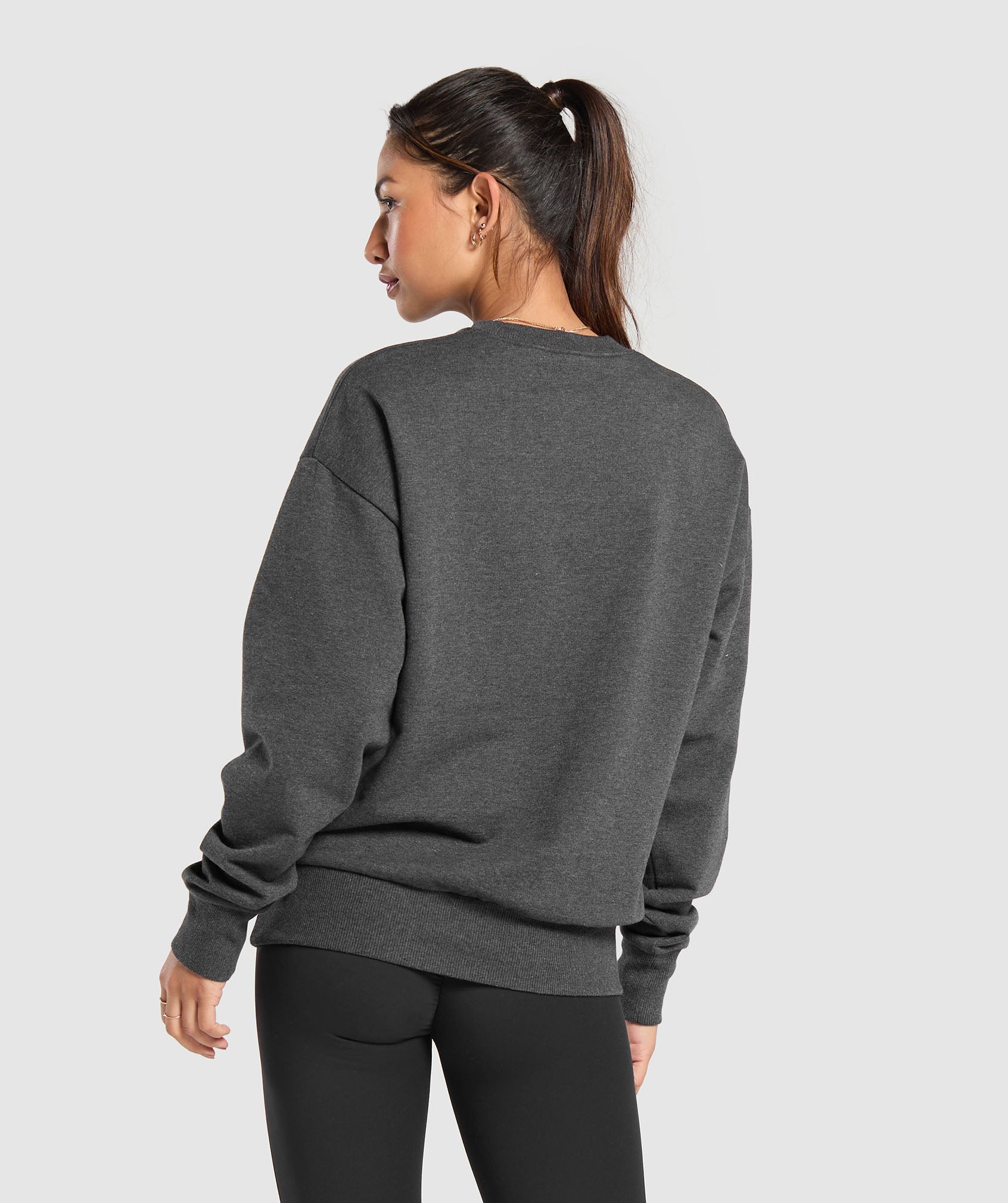 Rest Day Sweats Crew Black Core Marl
