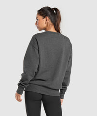 Rest Day Sweats Crew Black Core Marl