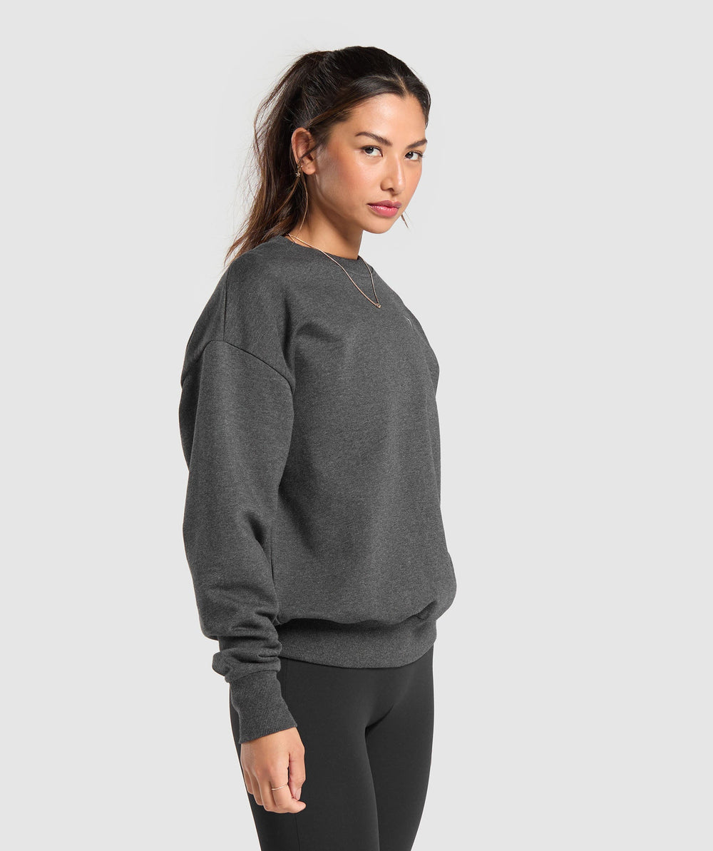 Rest Day Sweats Crew Black Core Marl