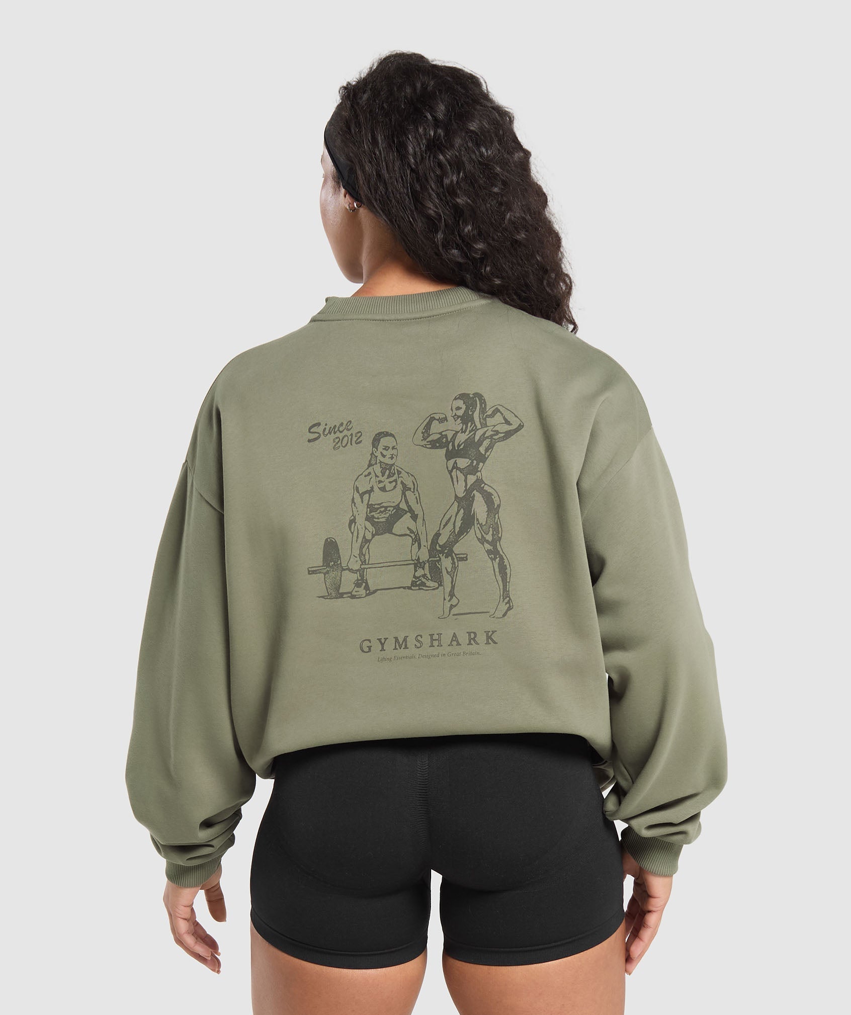 Two Strong Women Sweatshirt Base Green