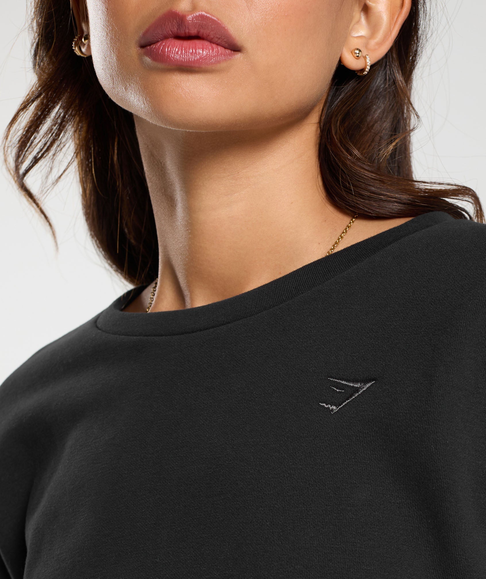 Fleece Oversized Sweatshirt Black