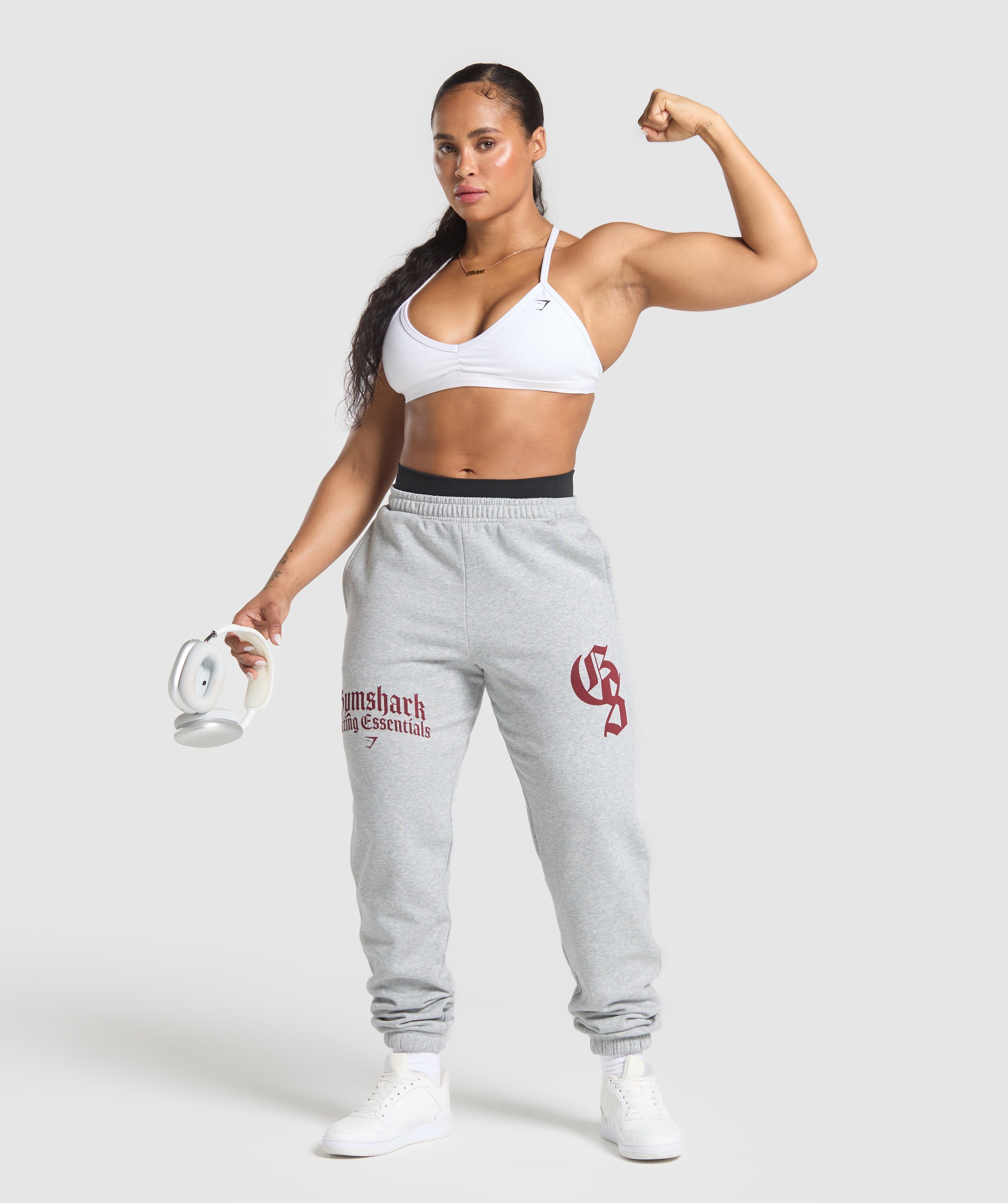 Lifting Essentials Oversized Joggers Light Grey Core Marl