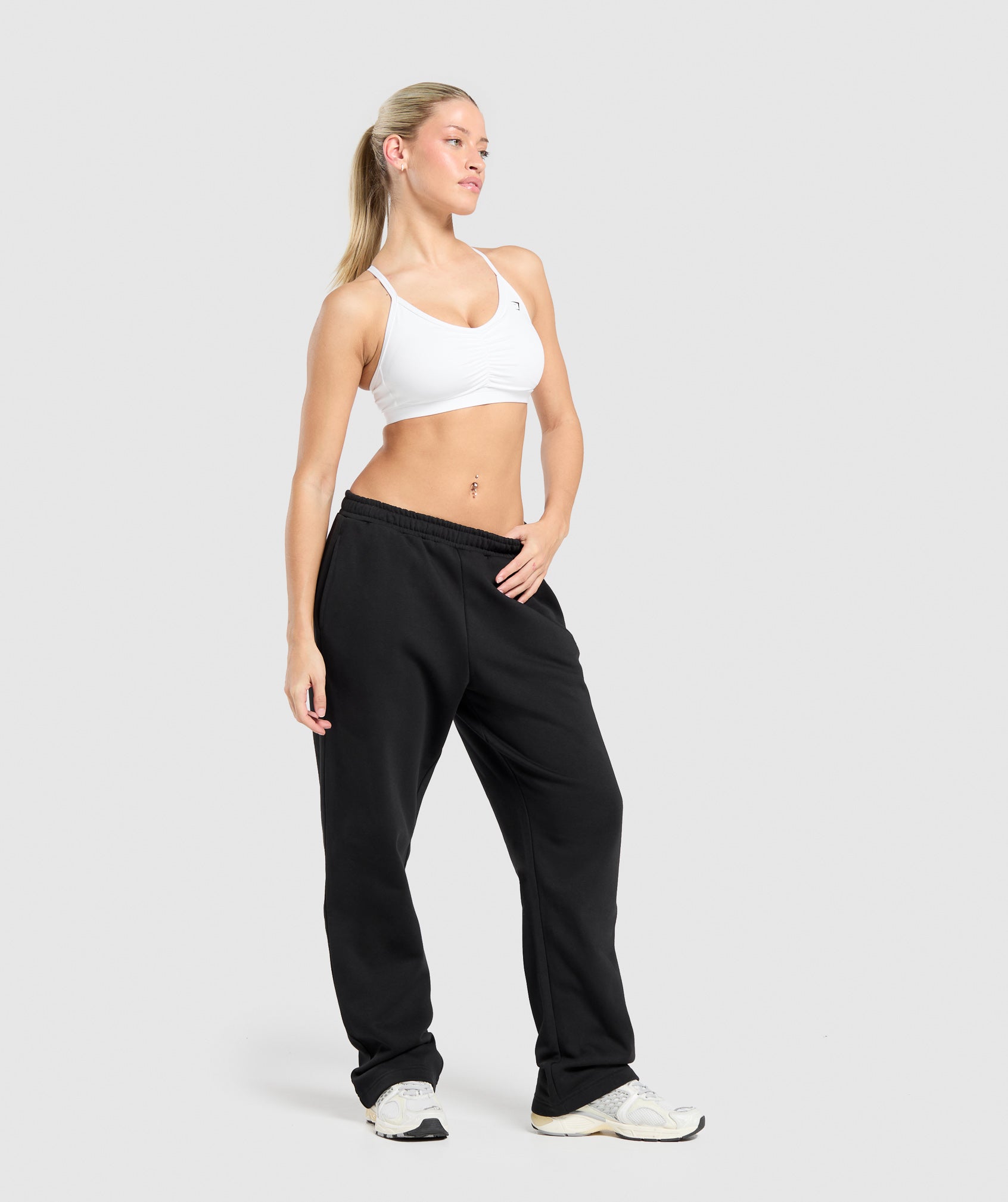 Training Fleece Straight Leg Joggers Black