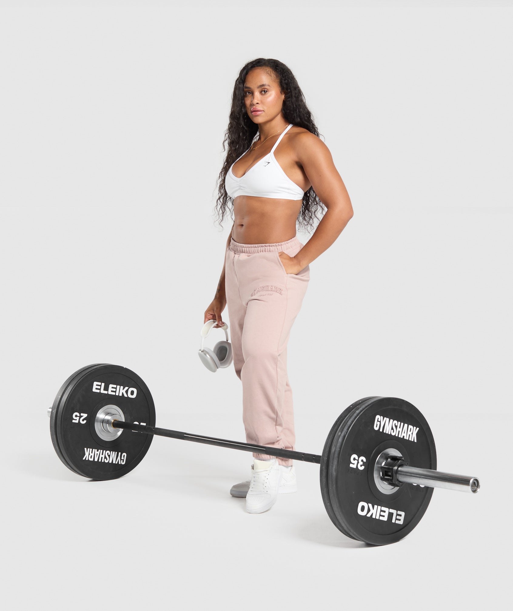Campus Classics Graphic Joggers Muted Pink
