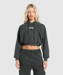 Rest Day Ribbed Hoodie Asphalt Grey