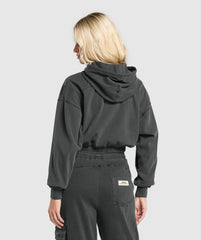 Rest Day Ribbed Hoodie Asphalt Grey