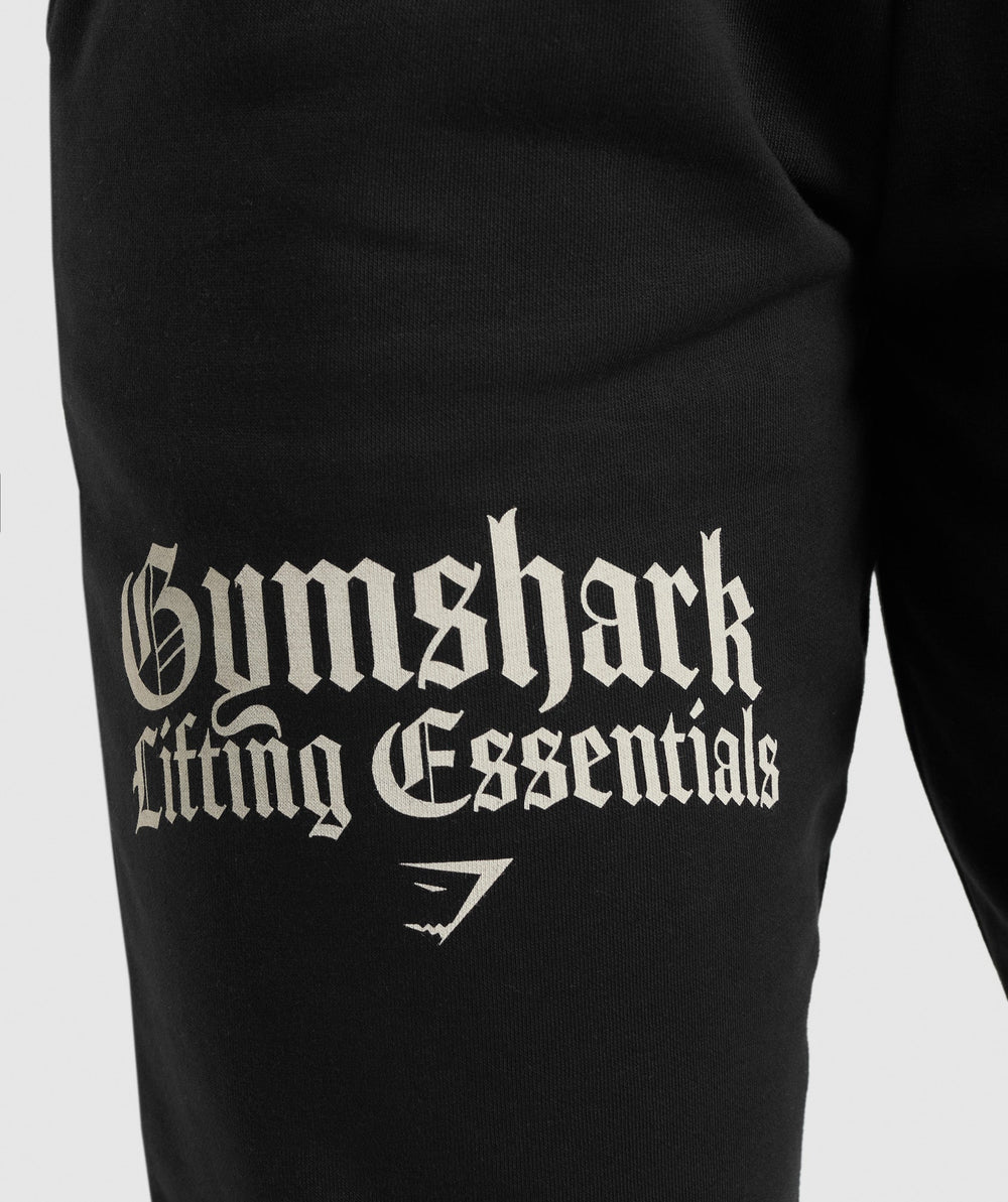 Lifting Essentials Oversized Joggers Black
