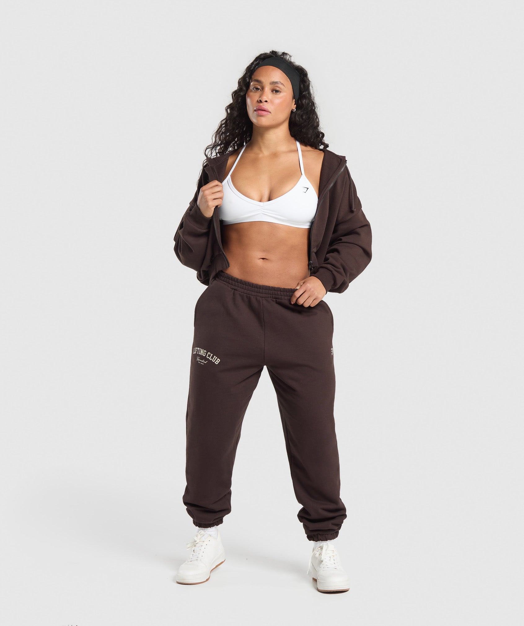Lifting Club Oversized Joggers Heritage Brown