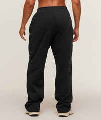 Training Fleece Straight Leg Short Pant Black