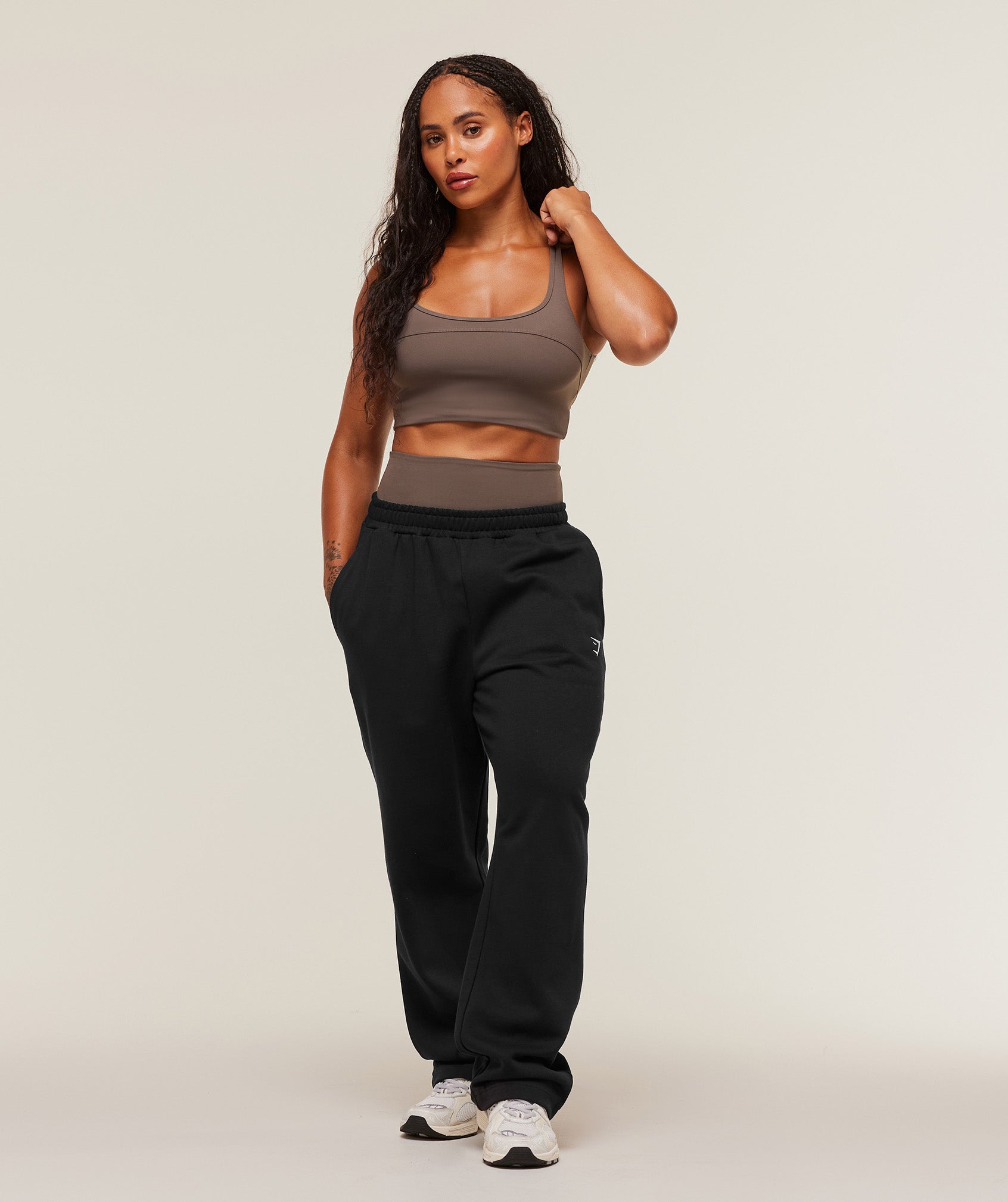 Training Fleece Straight Leg Short Pant Black