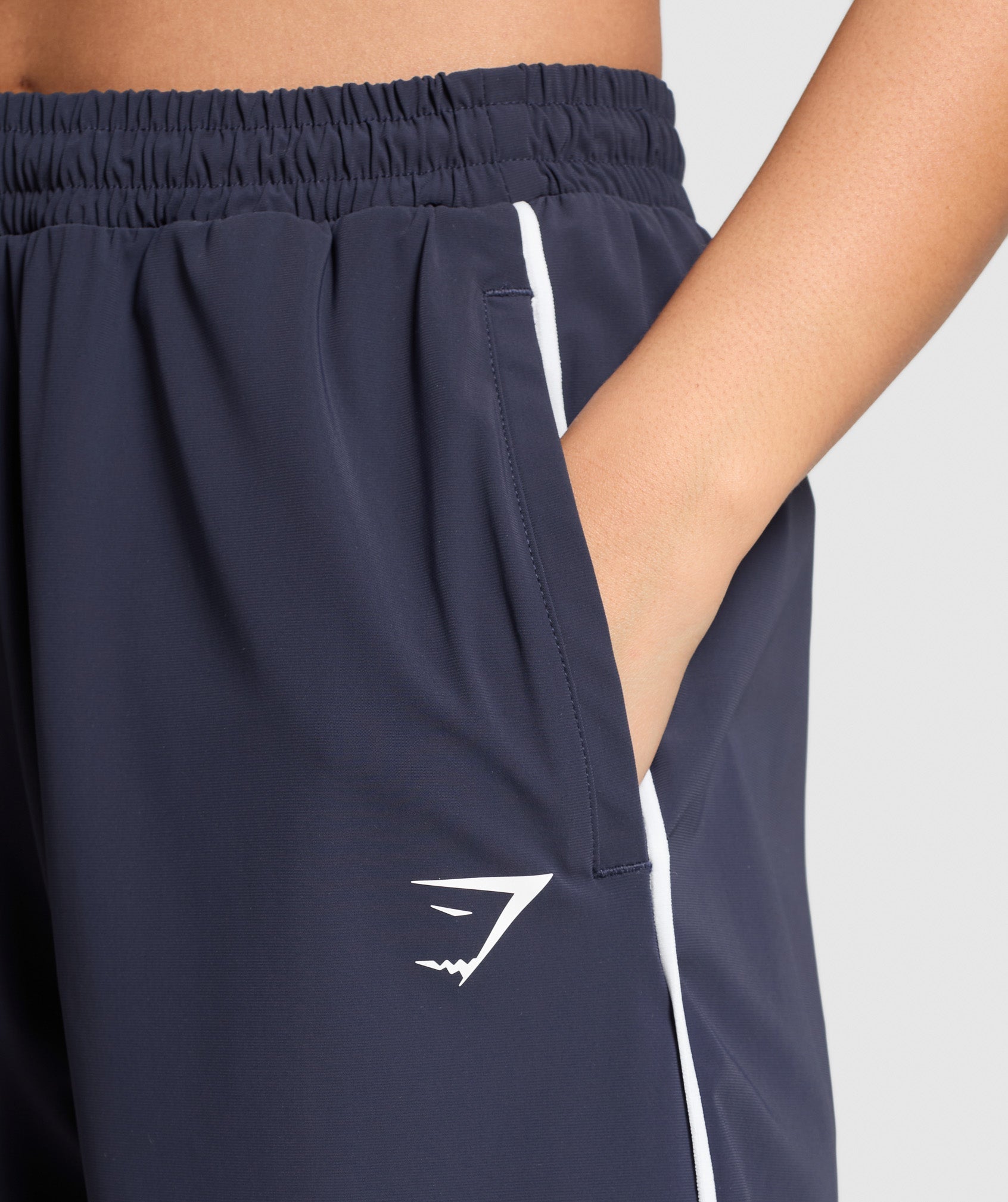 Stitch Feature Woven Pants Heavy Blue