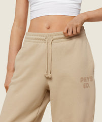 Phys Ed Graphic Sweatpants Vanilla Beige