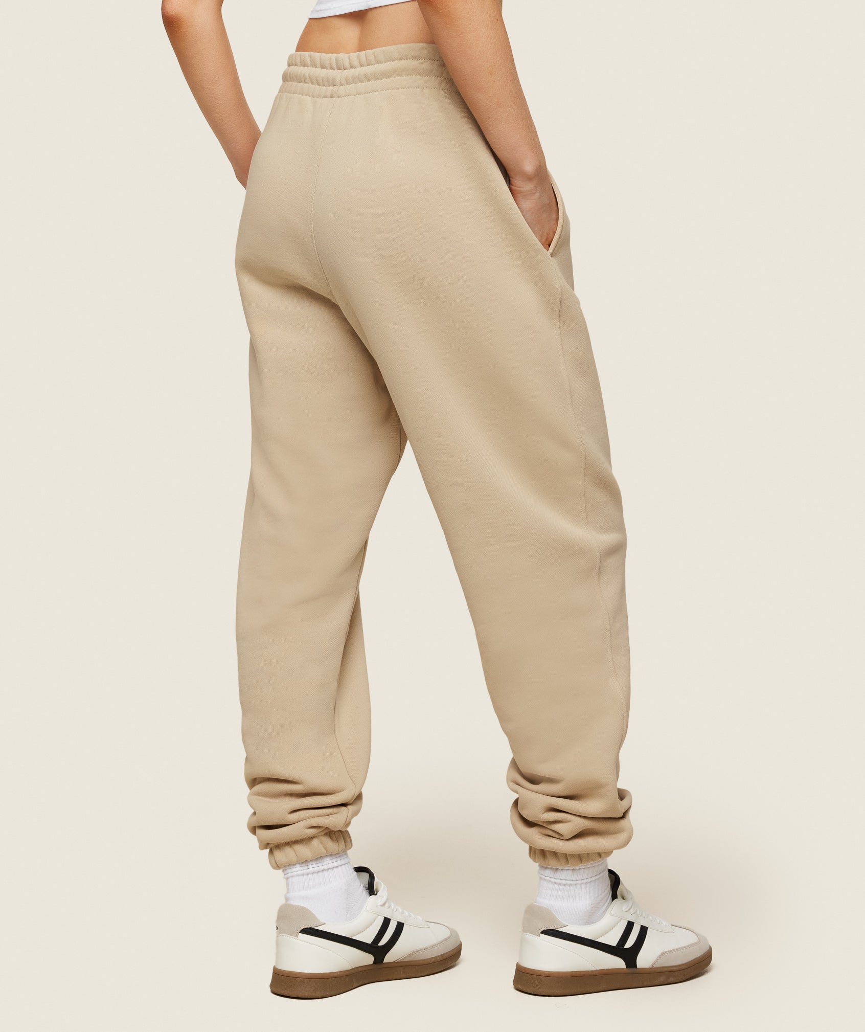 Phys Ed Graphic Sweatpants Vanilla Beige