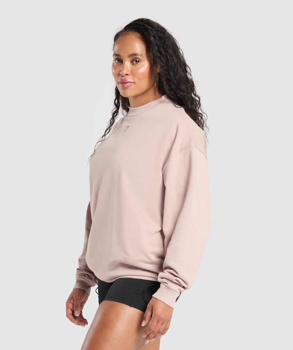 Campus Classics Graphic Sweatshirt Muted Pink