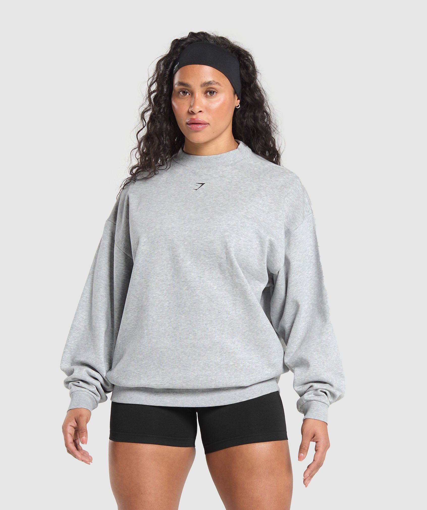 Two Strong Women Sweatshirt Light Grey Core Marl