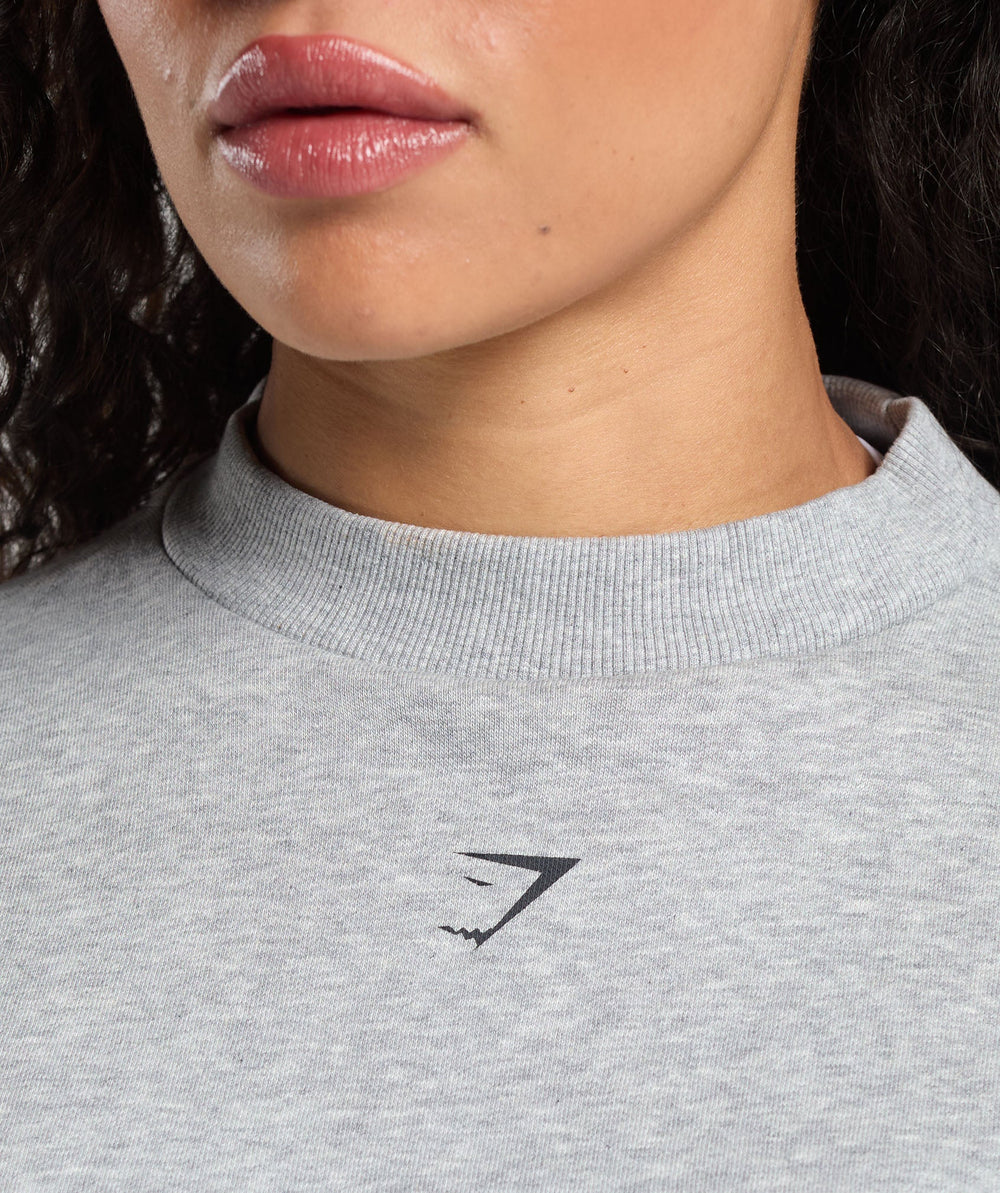 Two Strong Women Sweatshirt Light Grey Core Marl