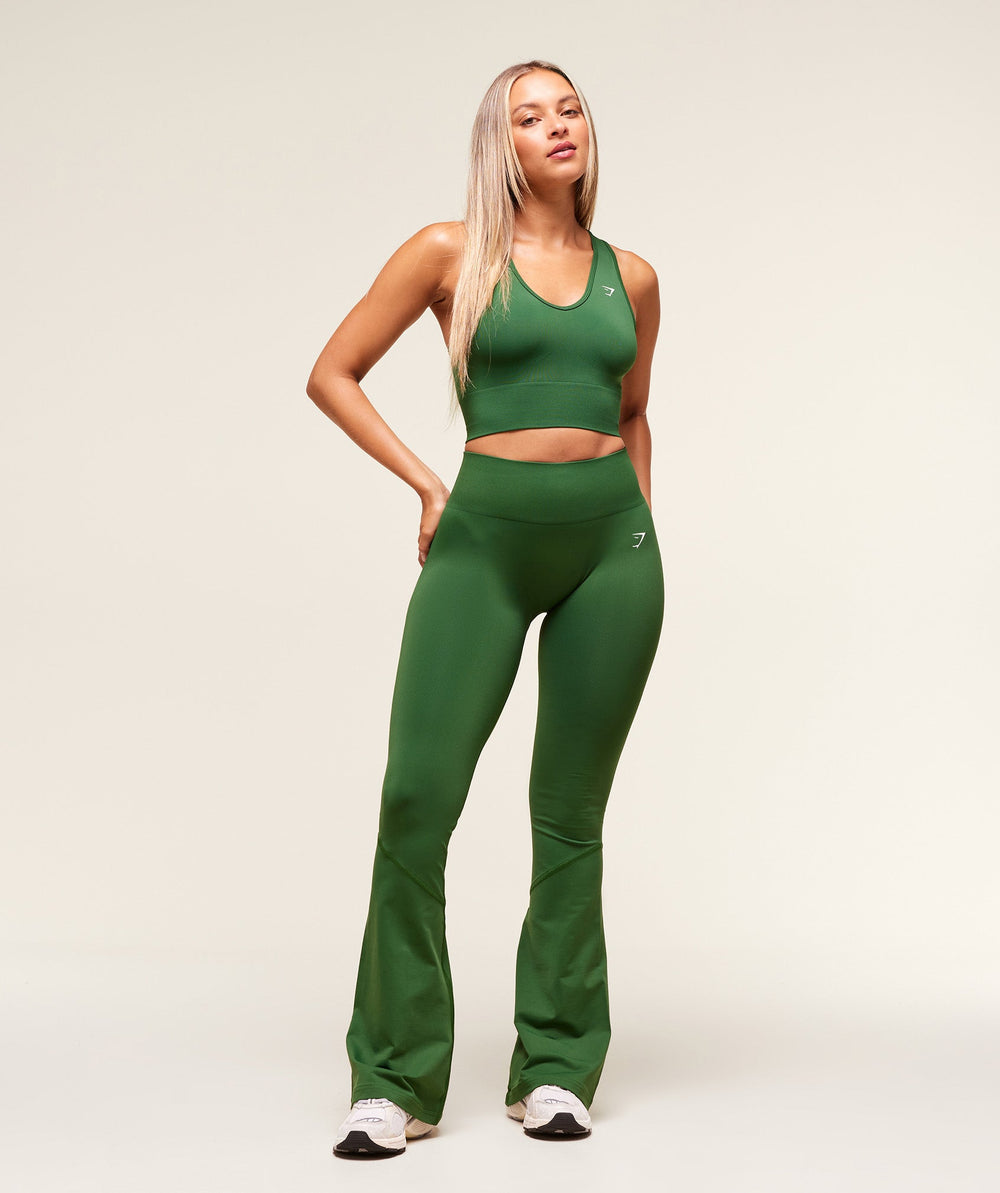 Everyday Seamless Crop Tank Athletic Green