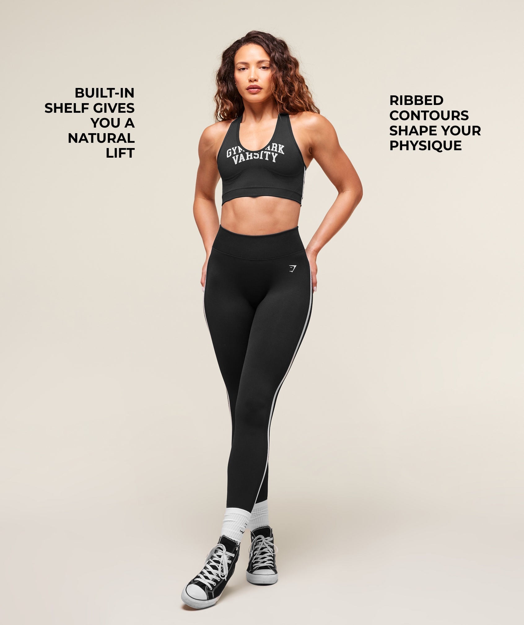 Lift Varsity Seamless Tank Black