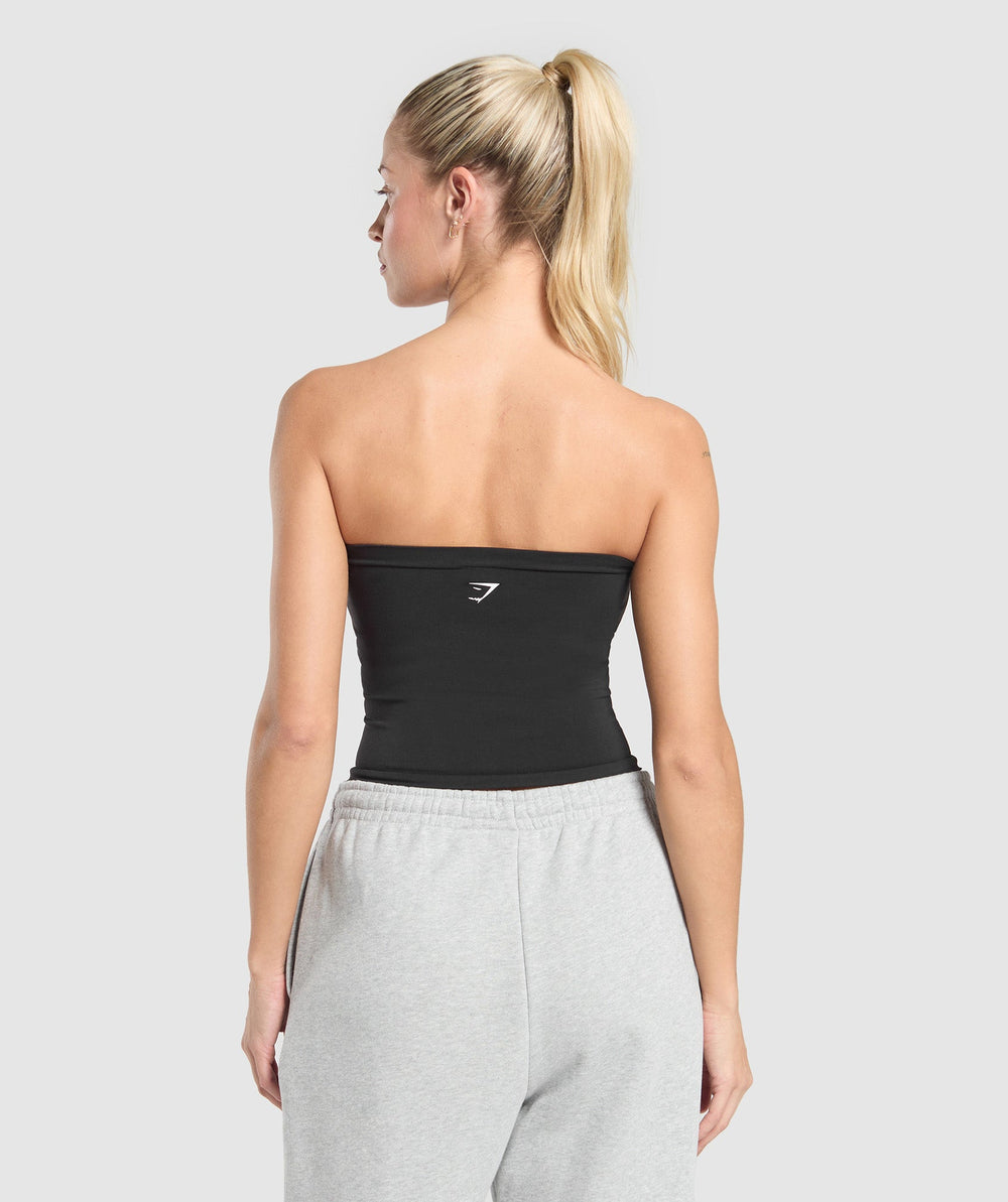 Everyday Seamless Midi Tube Top Black