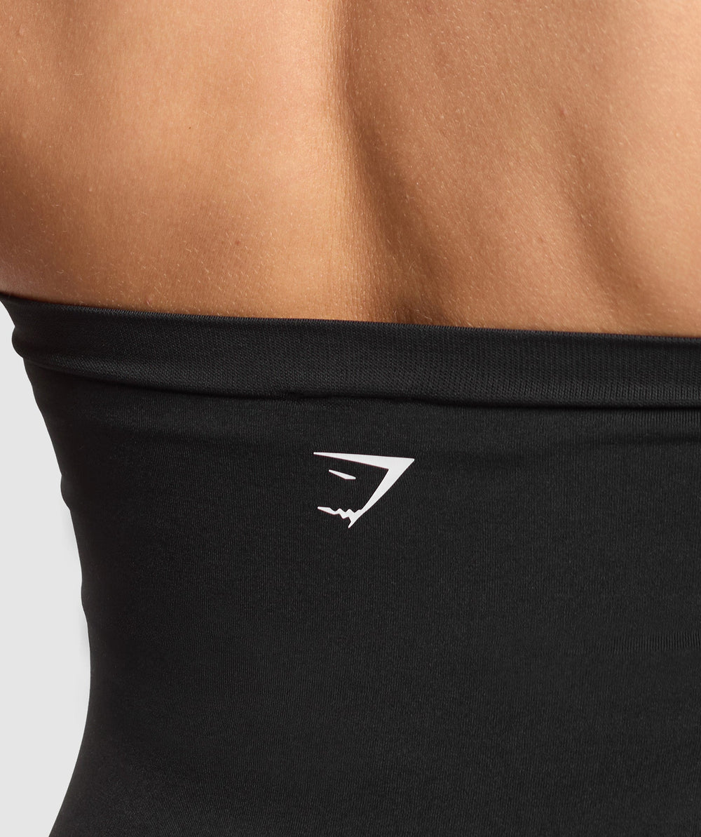 Everyday Seamless Midi Tube Top Black