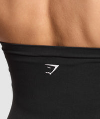 Everyday Seamless Midi Tube Top Black
