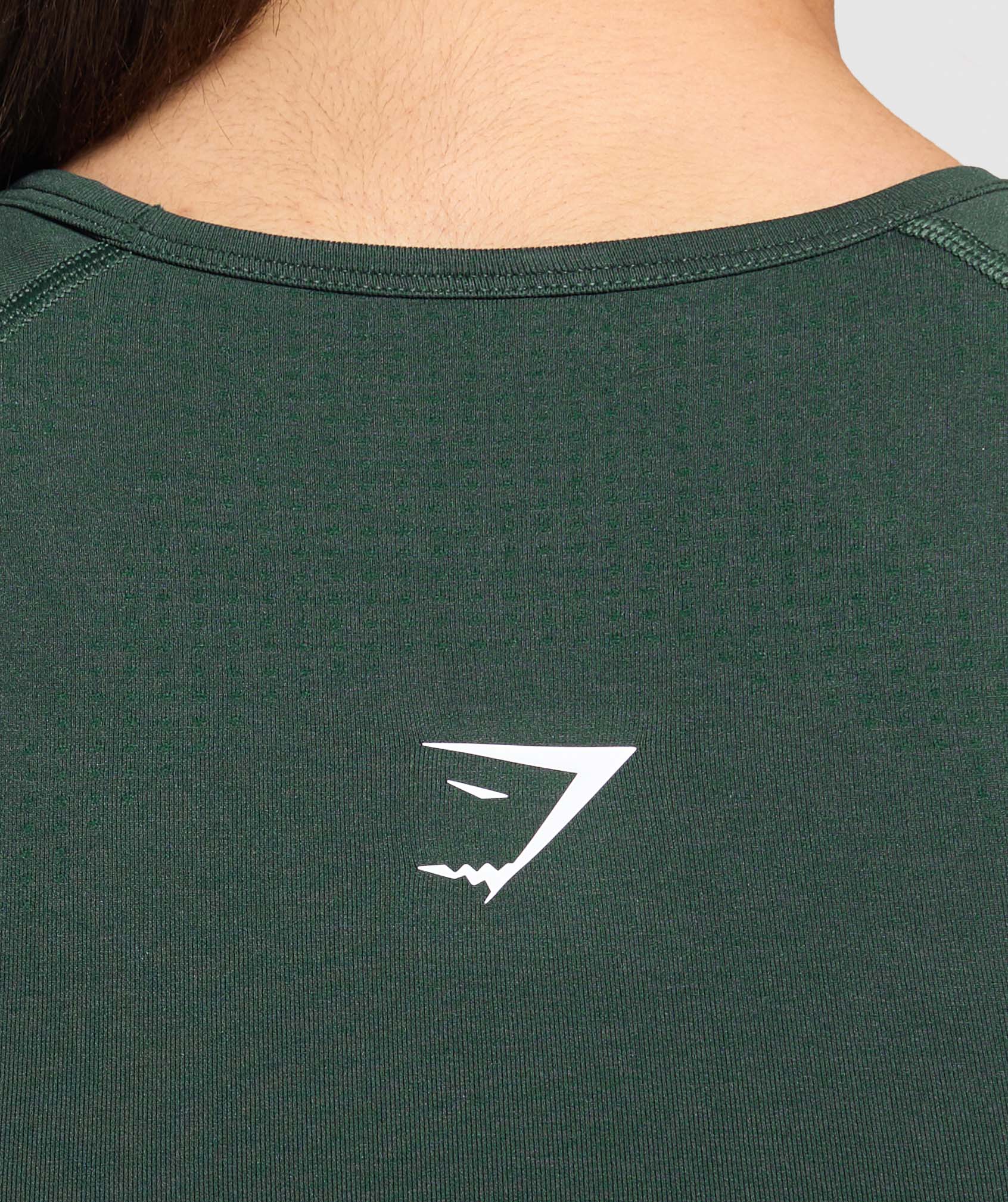 Vital Scoop Neck Top Woodland Green Marl