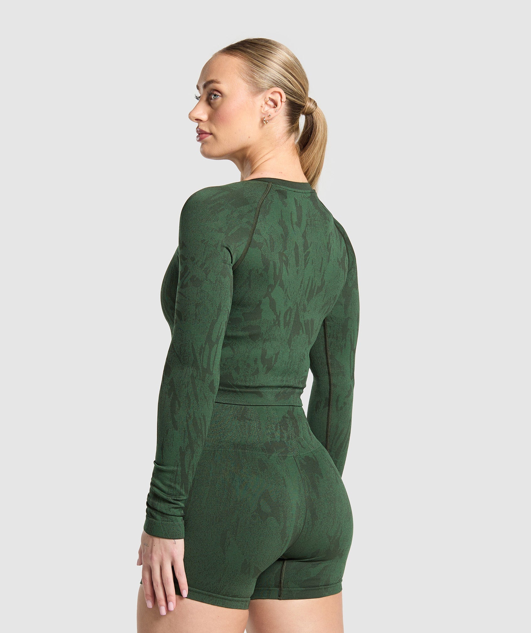 Adapt Camo Seamless Long Sleeve Top Trail Green/Classic Green