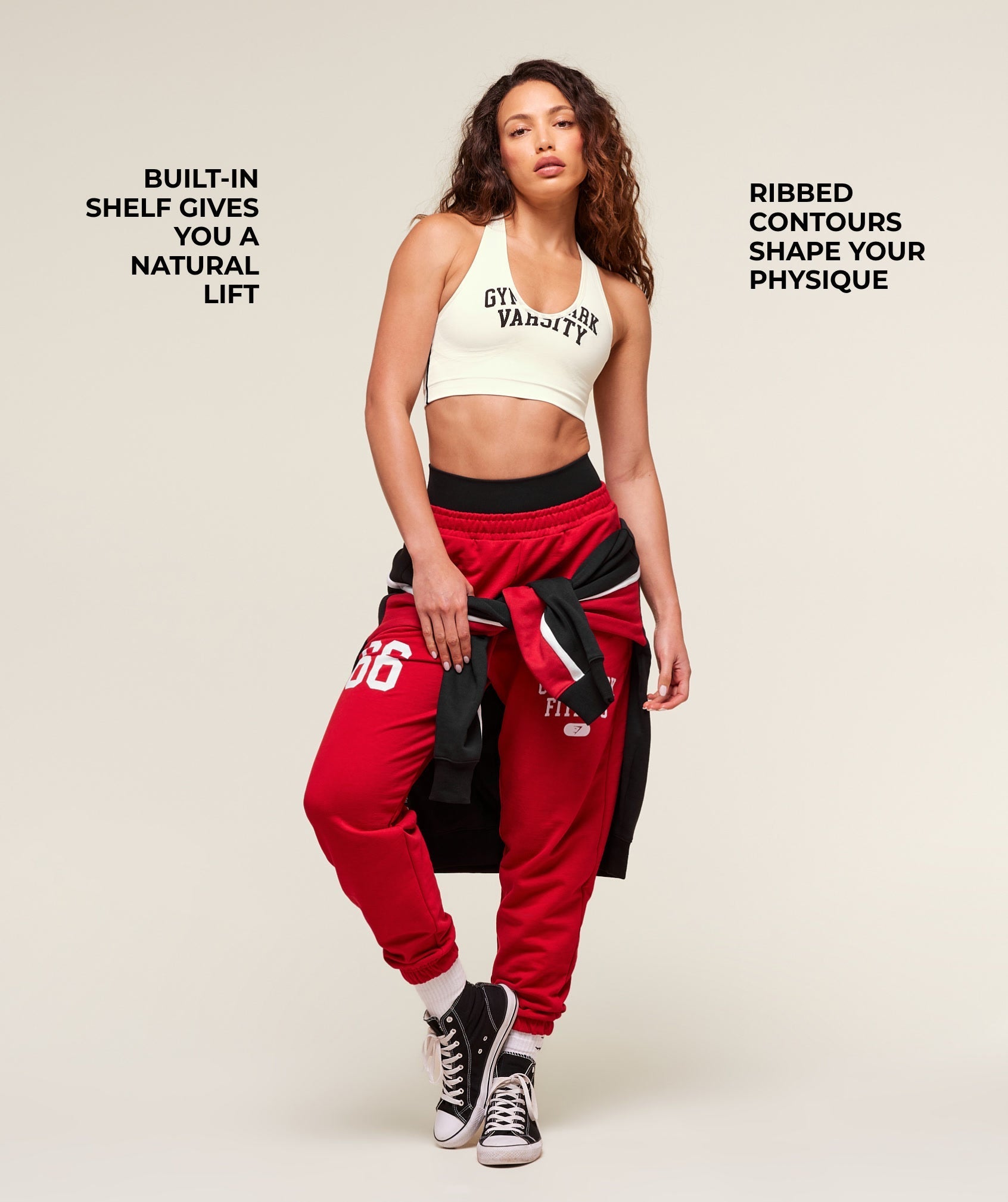Lift Varsity Seamless Tank Soft White