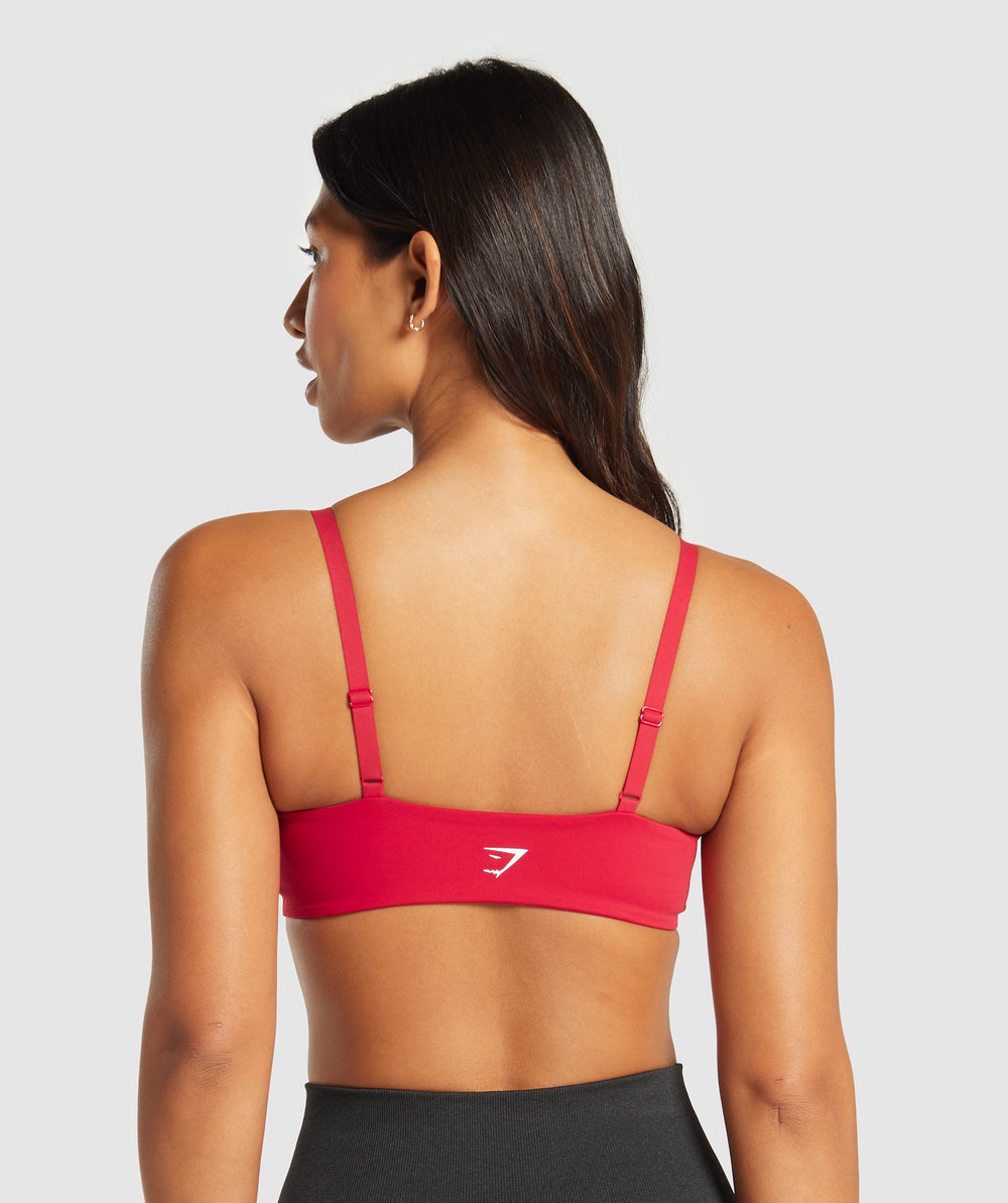 Twist Front Bralette Carmine Red
