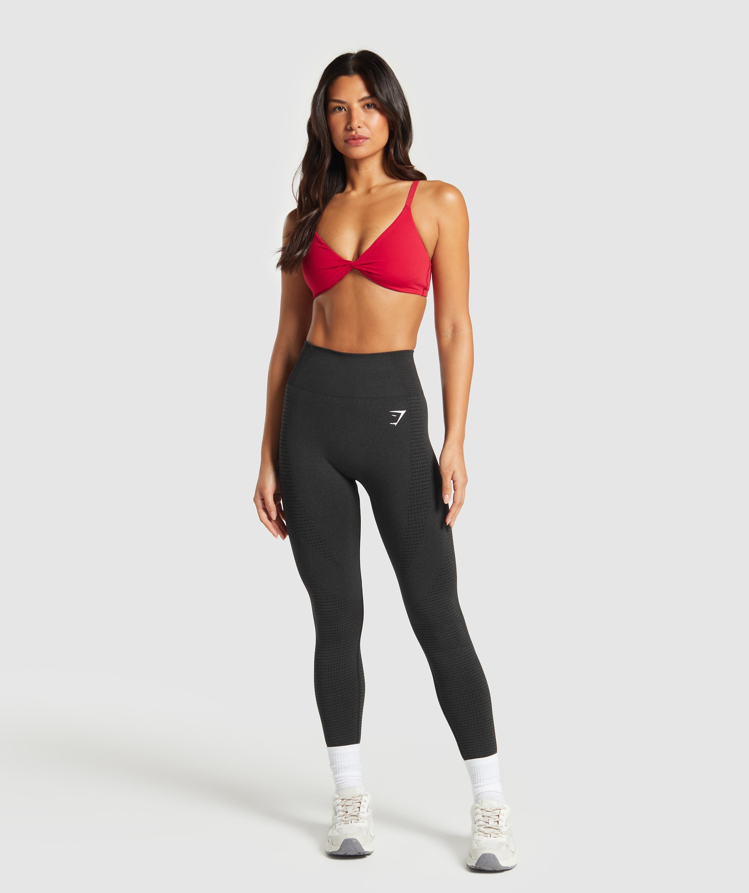 Twist Front Bralette Carmine Red
