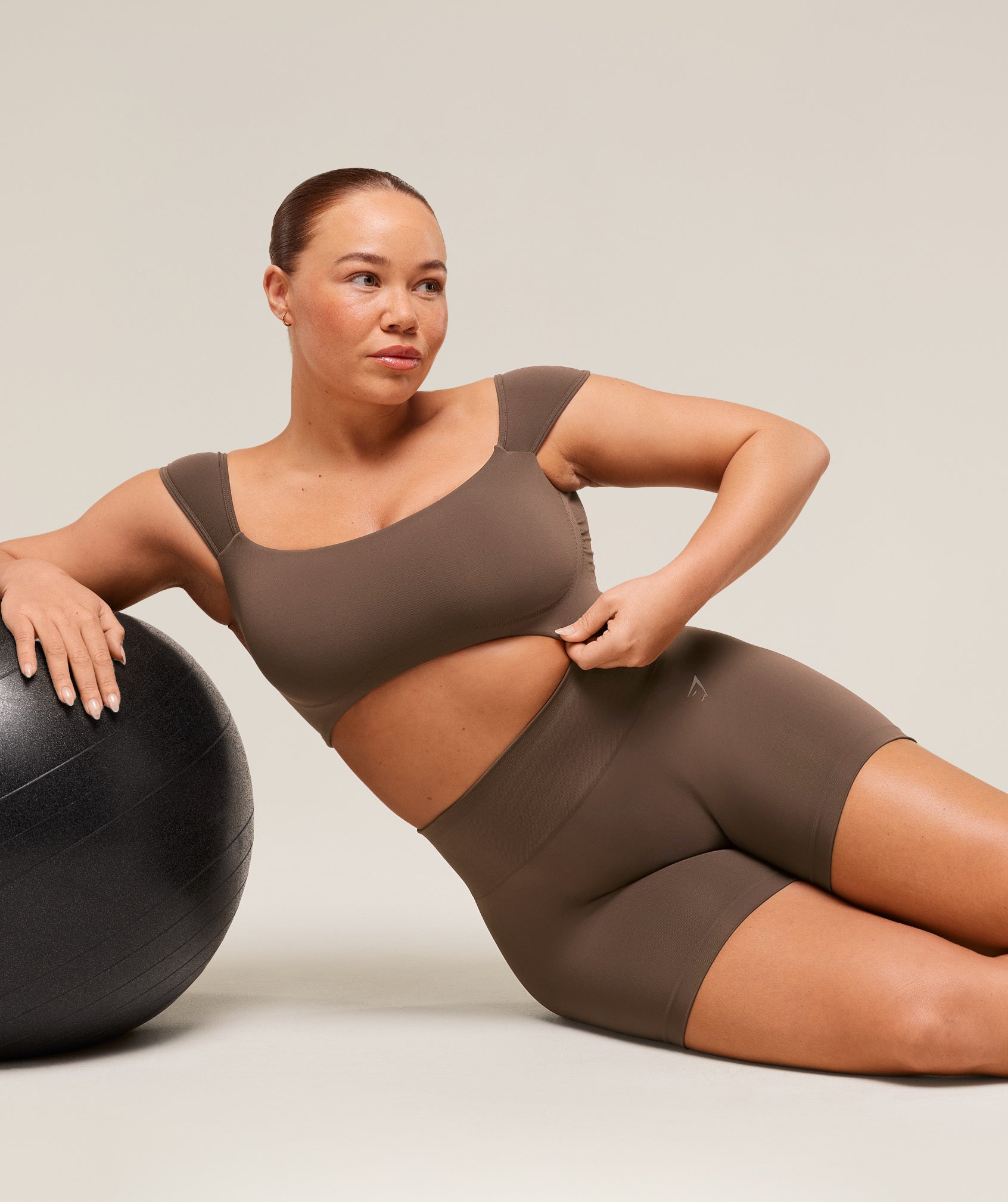 Soft Sculpt Cap Sleeve Bralette Walnut Brown