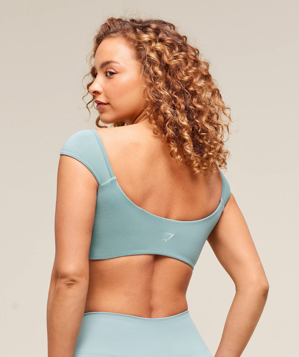 Soft Sculpt Cap Sleeve Bralette Rest Blue