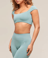 Soft Sculpt Cap Sleeve Bralette Rest Blue