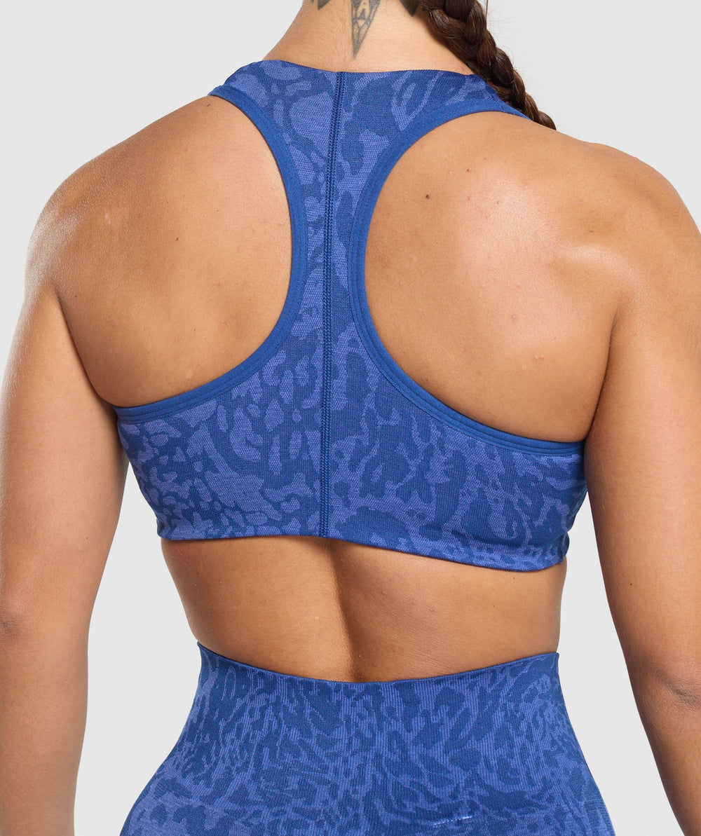 Adapt Safari Seamless Bralette Wave Blue/Iris Blue