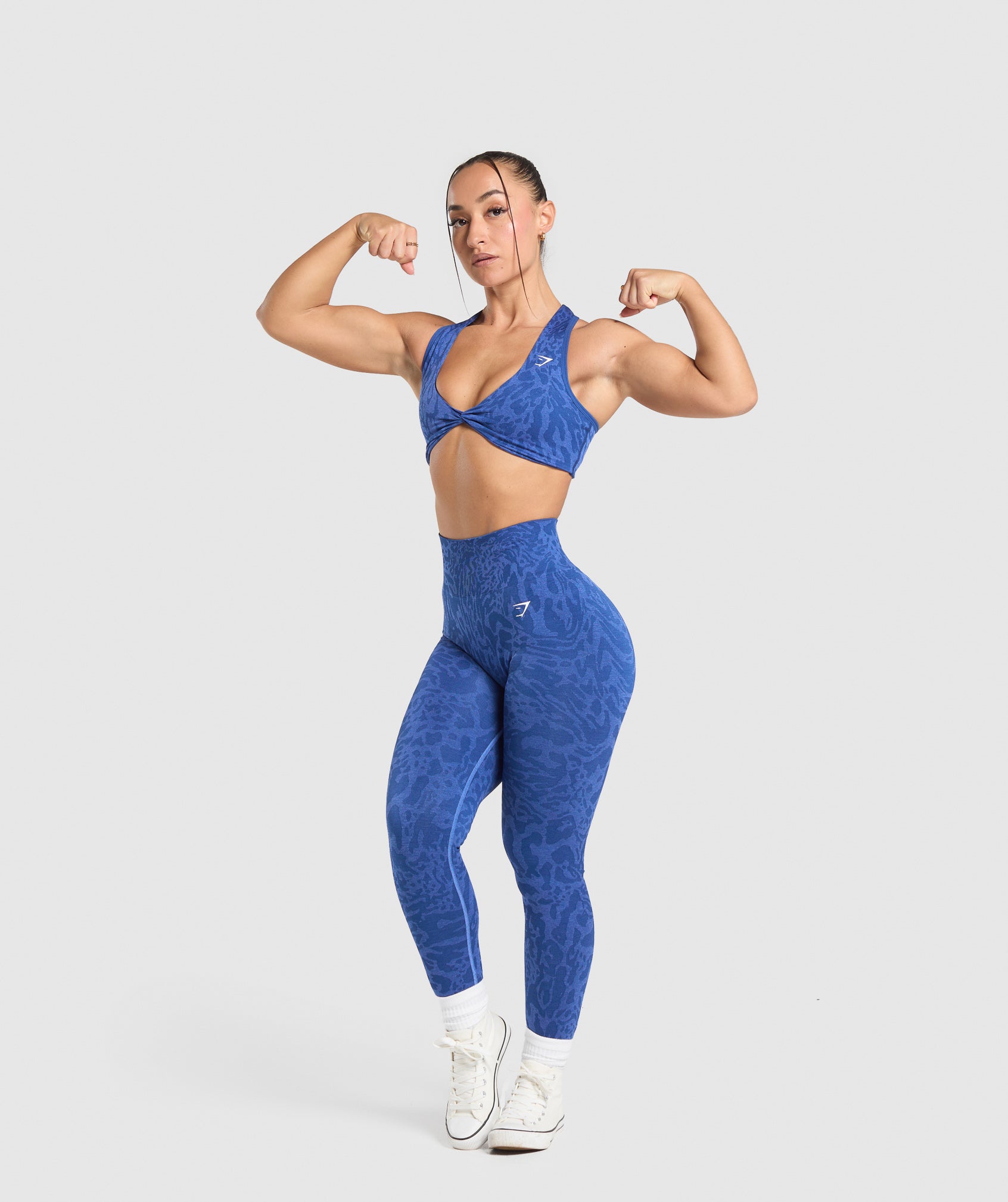 Adapt Safari Seamless Bralette Wave Blue/Iris Blue