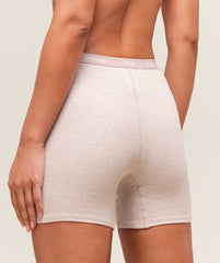 Rib Shorts Soft Pink Marl