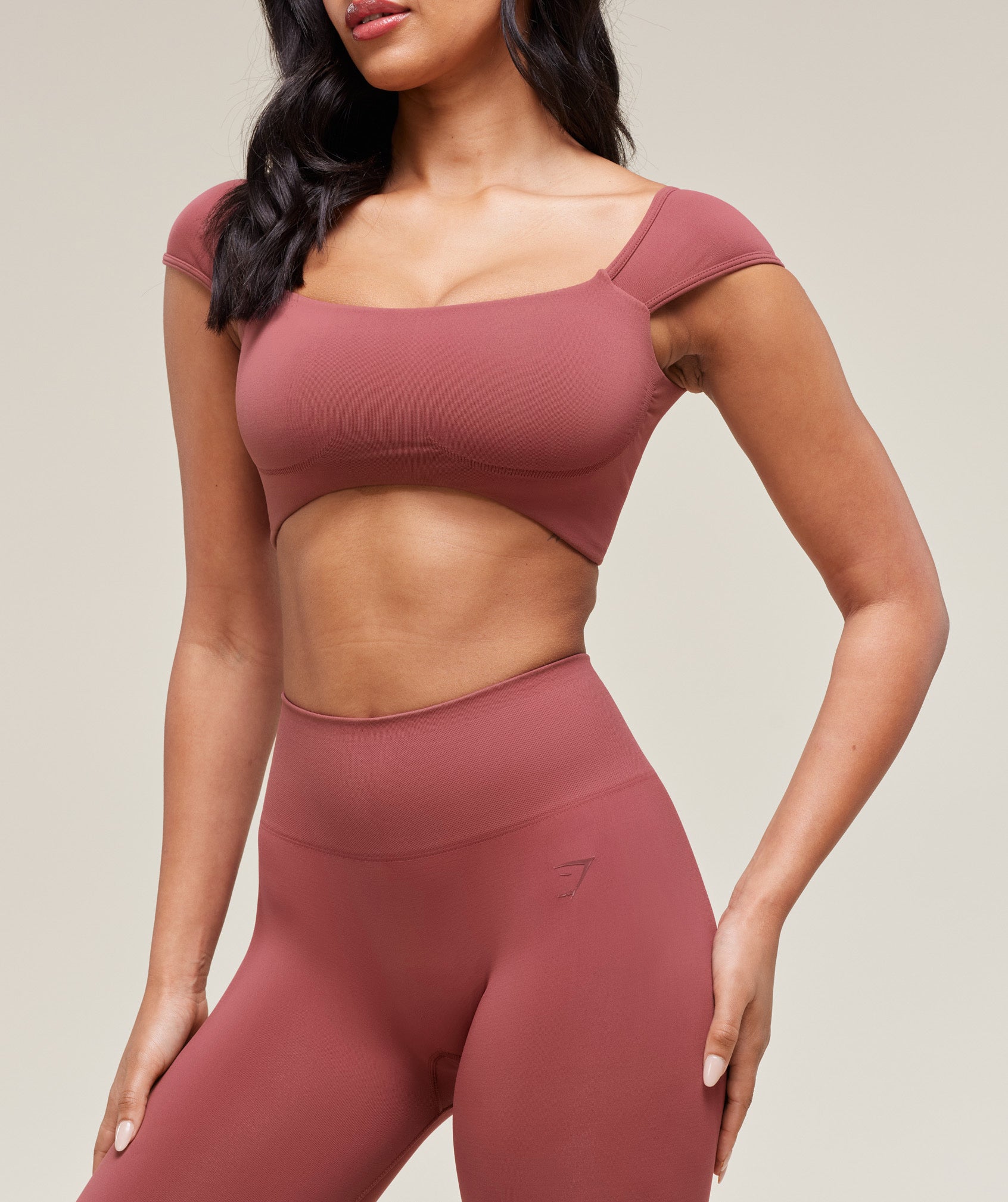 Soft Sculpt Cap Sleeve Bralette Washed Berry Pink