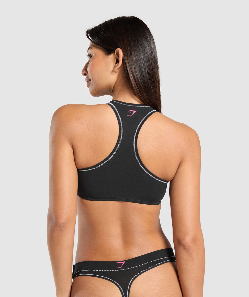 Your Plate or Mine Bralette Black