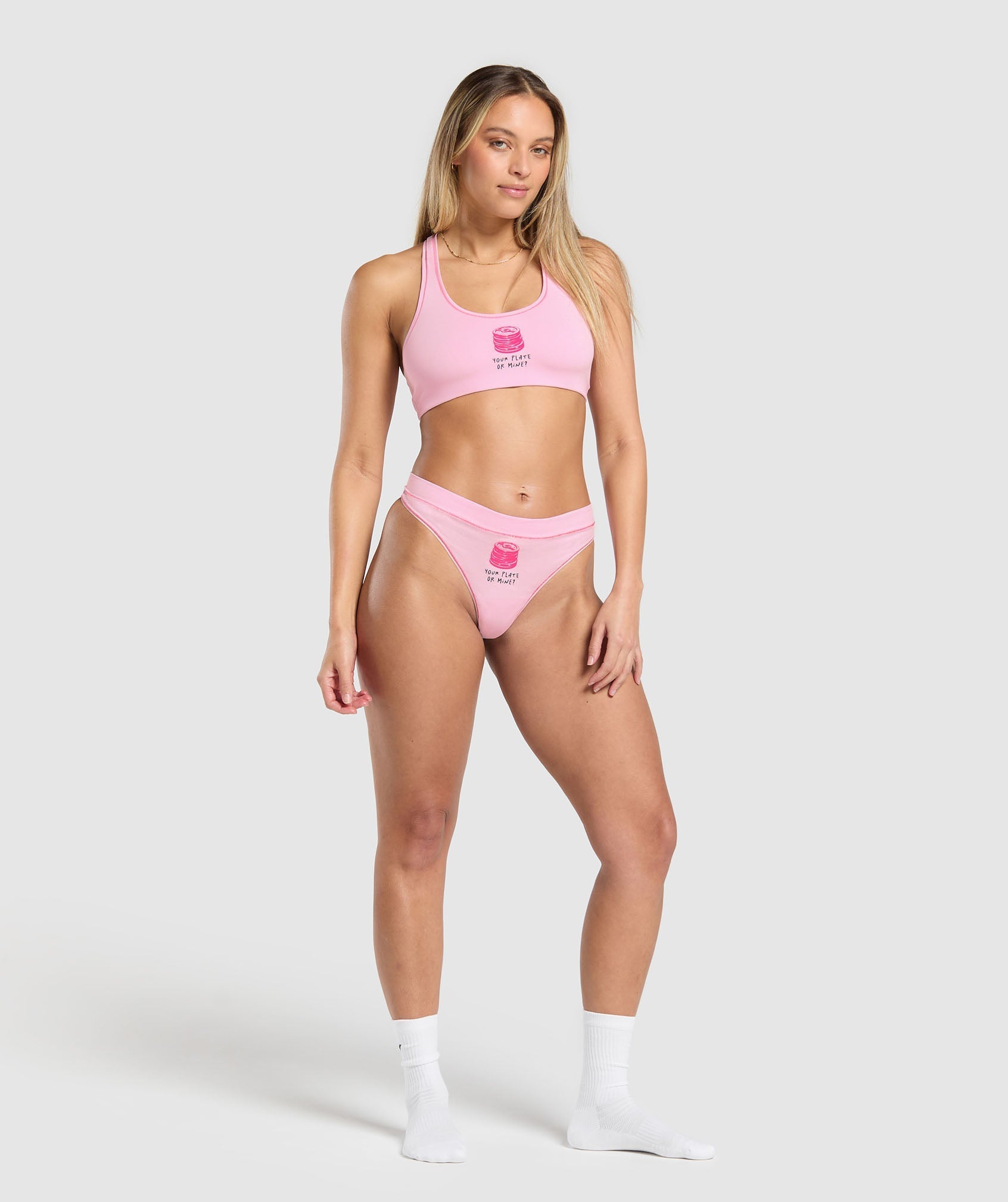 Your Plate or Mine Bralette Dolly Pink