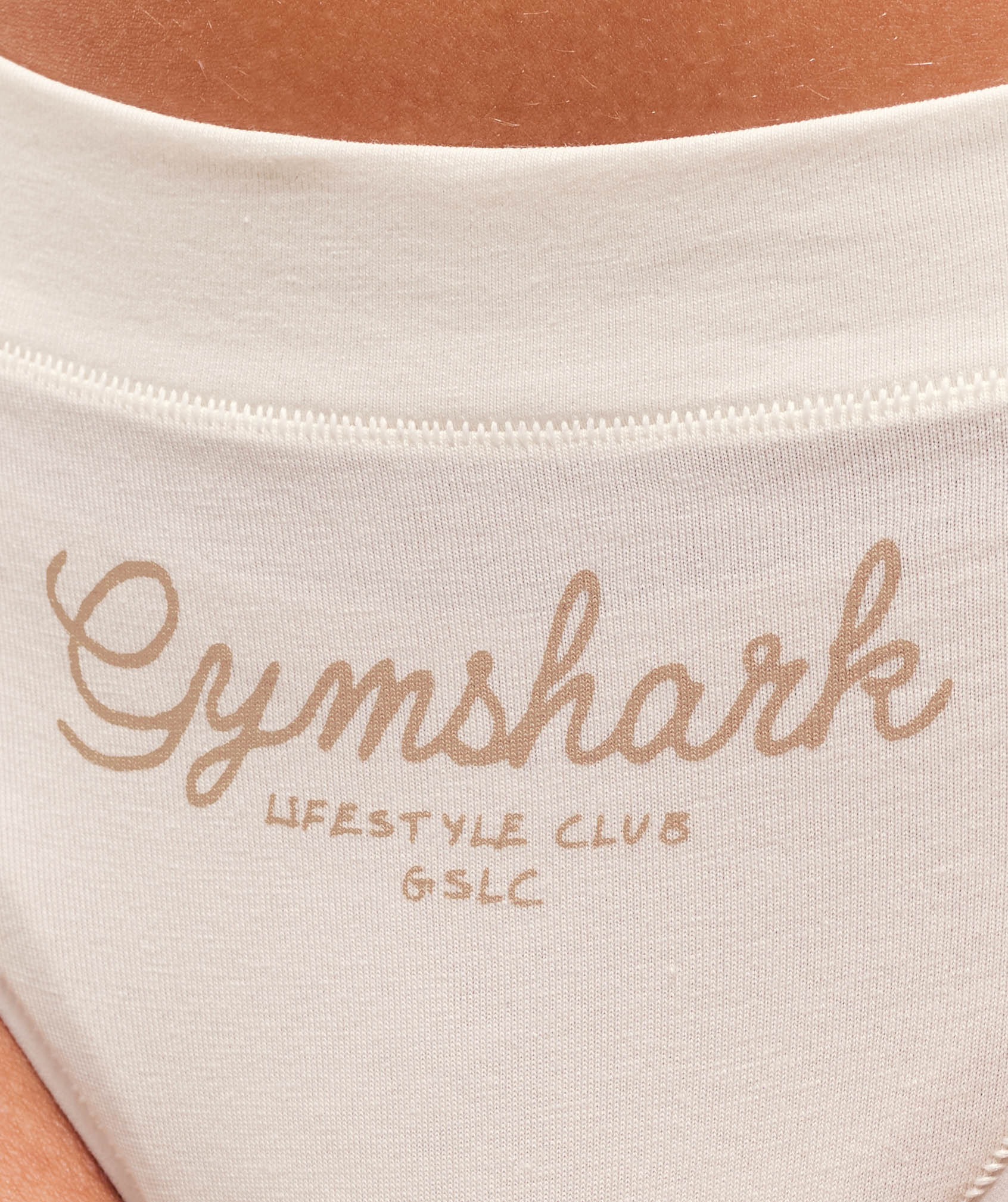 Script Lifestyle Club Graphic Thong Soft White