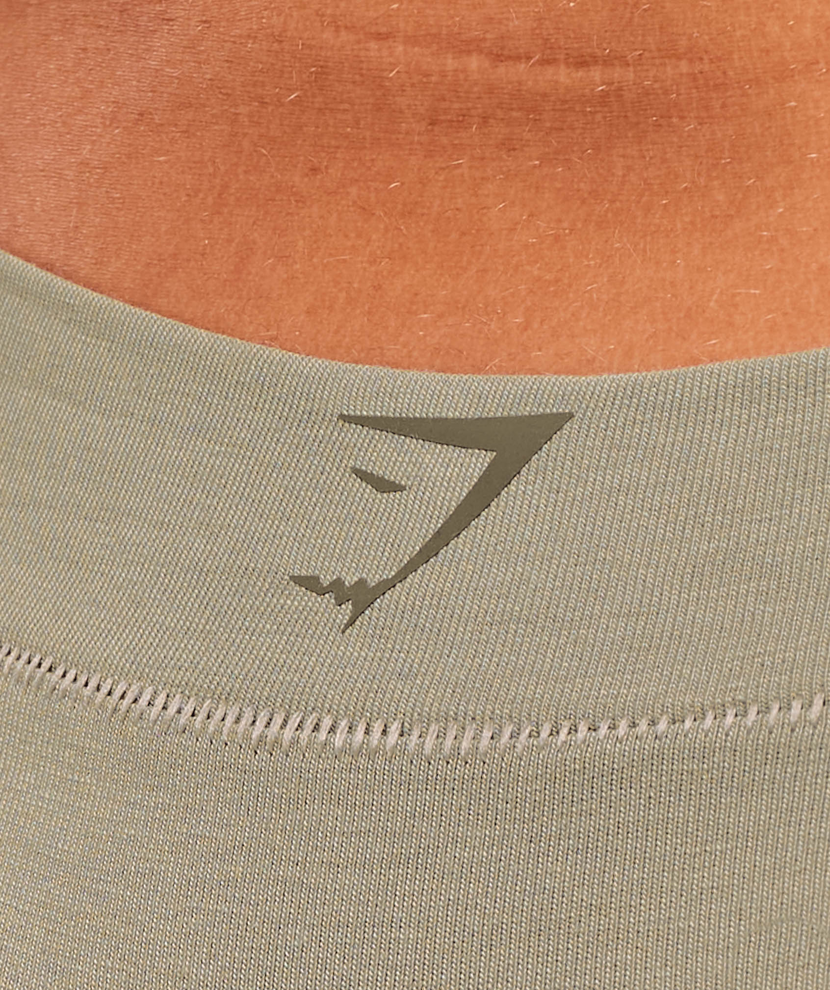 Cotton Graphic Thong Linen Brown