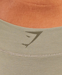 Cotton Graphic Thong Linen Brown