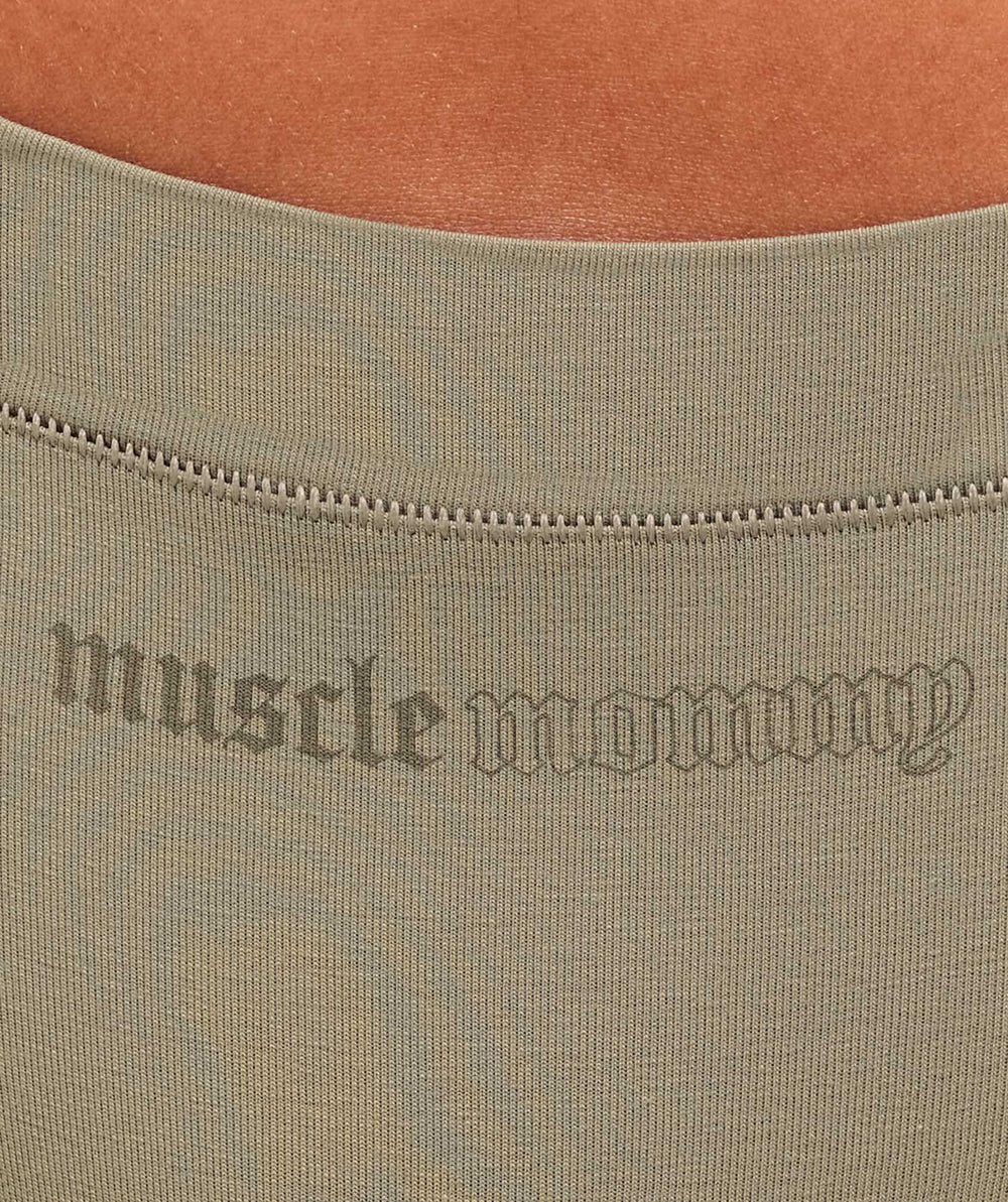 Cotton Graphic Thong Linen Brown
